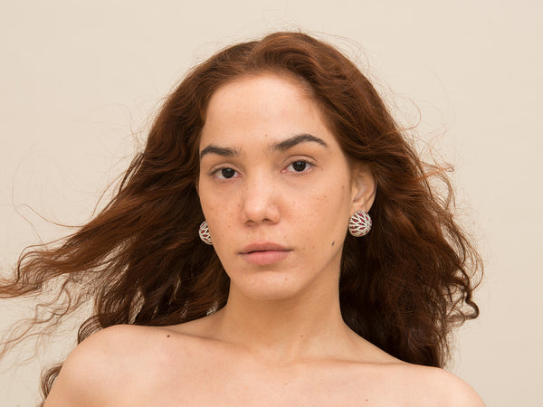 Bleeding Tooth Ruby Earrings - Studio Renn
