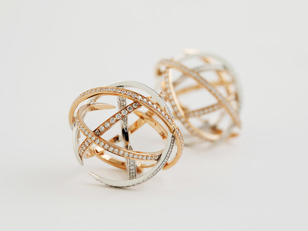 Yellow Gilled Non-Sphere Earrings - Studio Renn