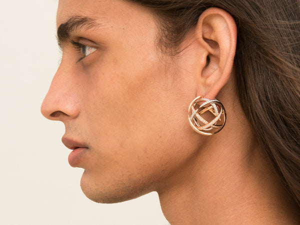 Yellow Gilled Non-Sphere Earrings - Studio Renn