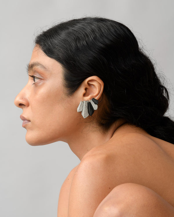 Claw Onyx Earclimbers