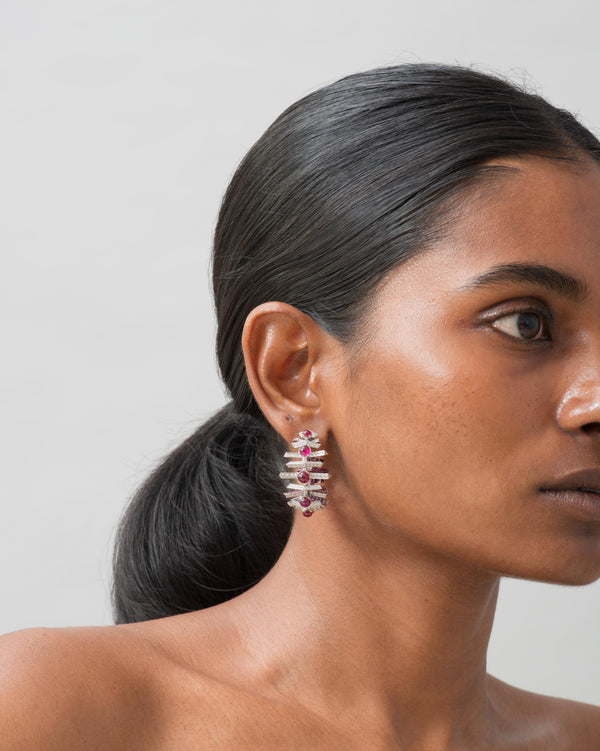 Fish Ruby Hoops