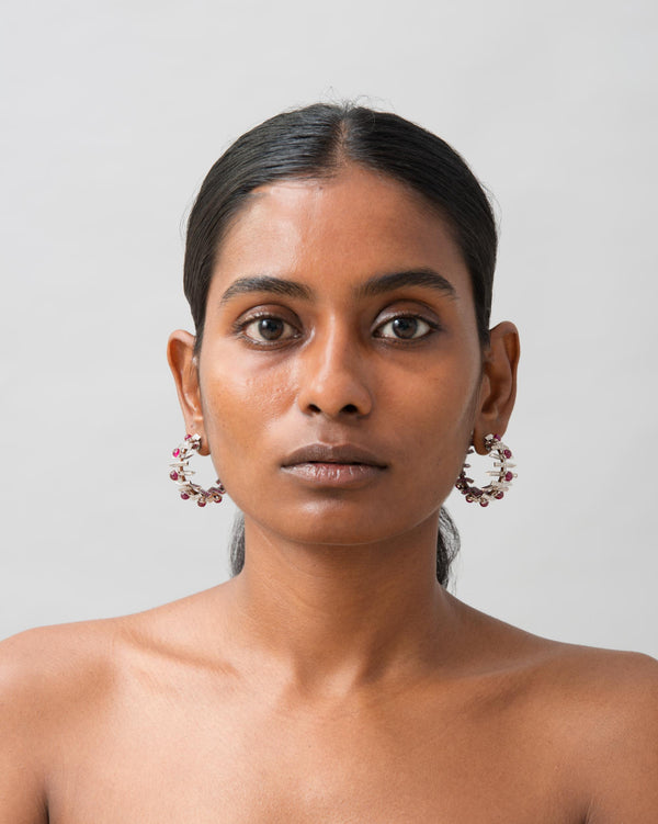 Fish Ruby Hoops