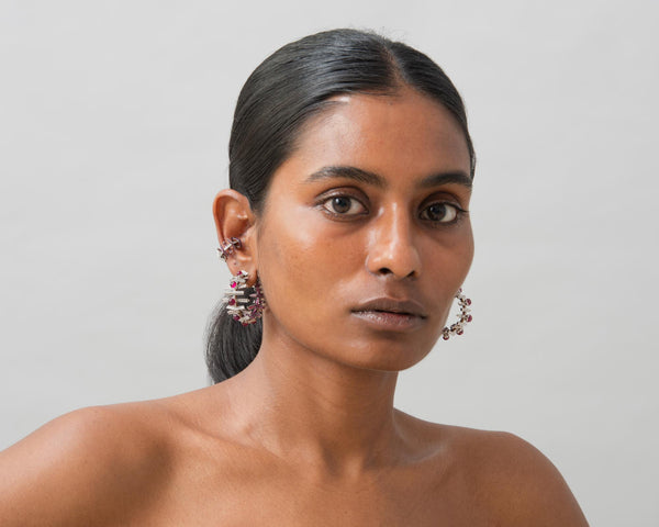 Fish Ruby Hoops
