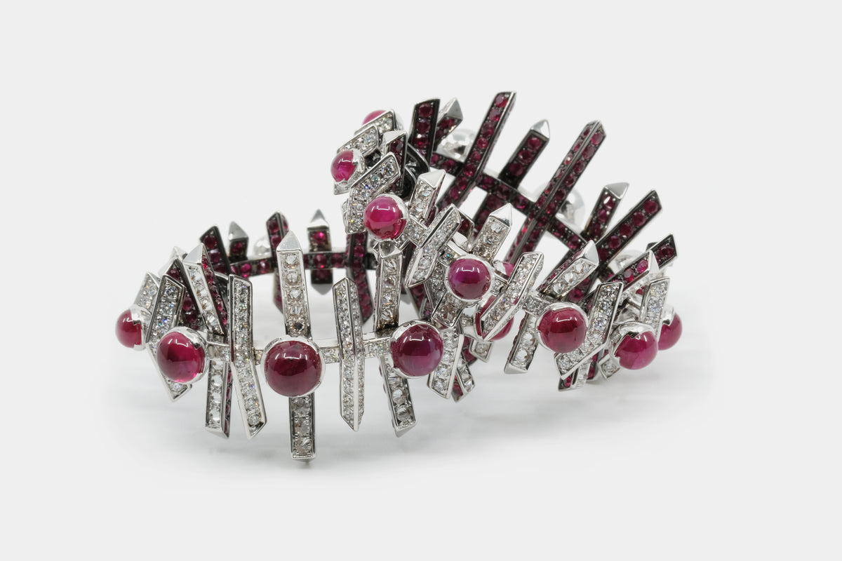Fish Ruby Hoops - Studio Renn