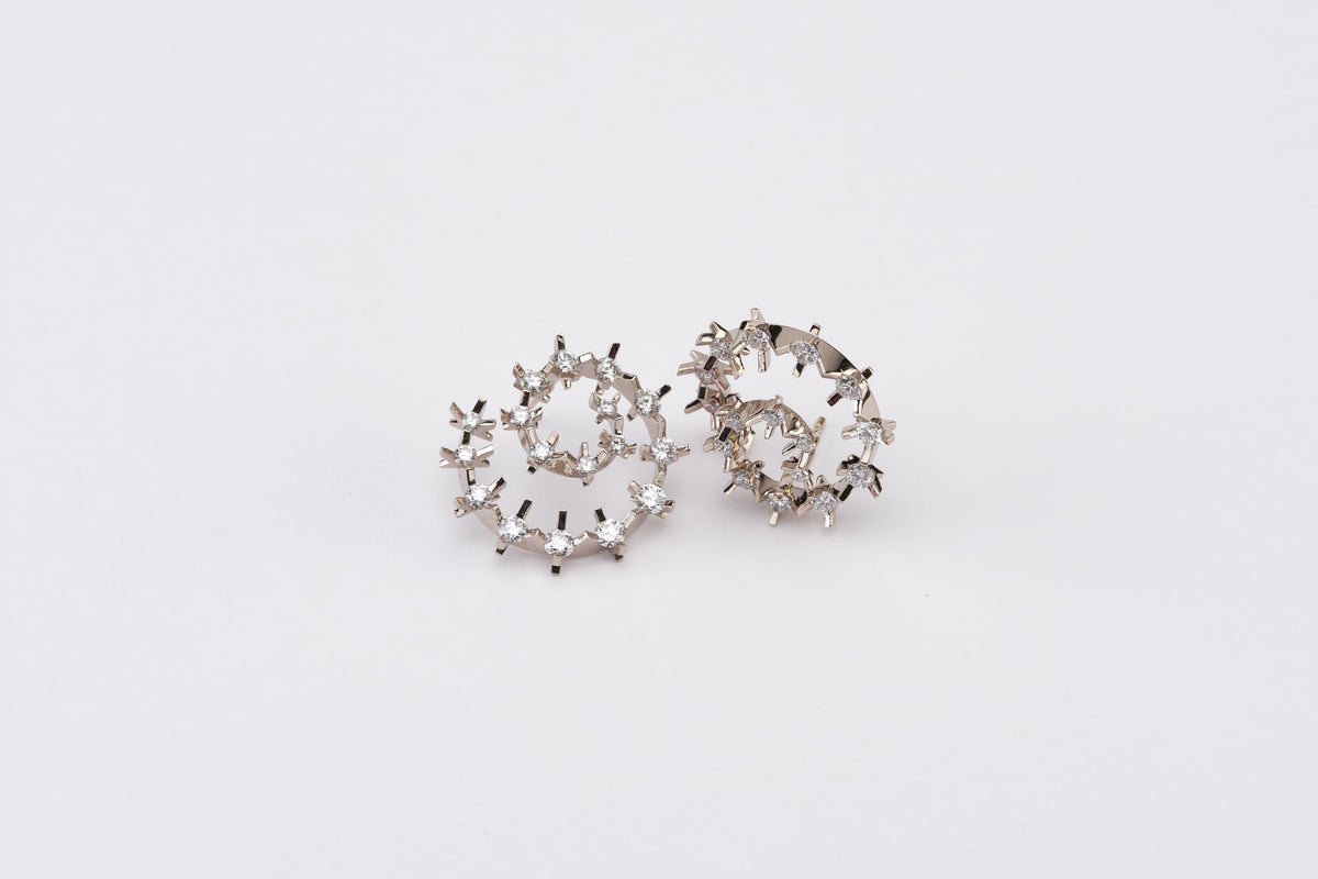 Cacti Coil Earrings (Blackend) - Studio Renn