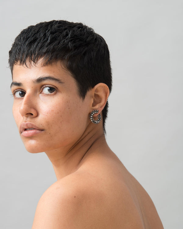 Cacti Front-Back Coil Earrings