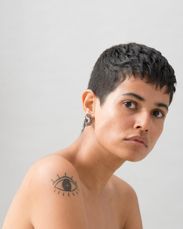 Cacti Front-Back Coil Earrings
