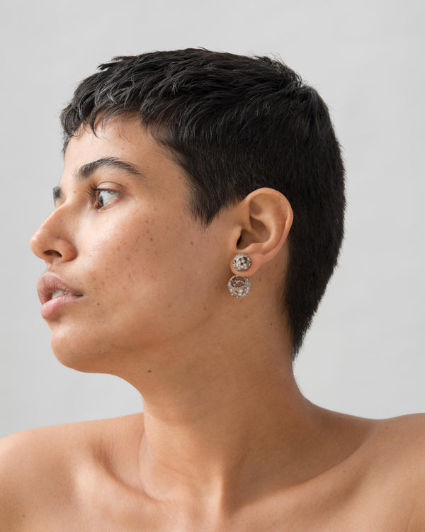 Puffball Void Drop Earrings