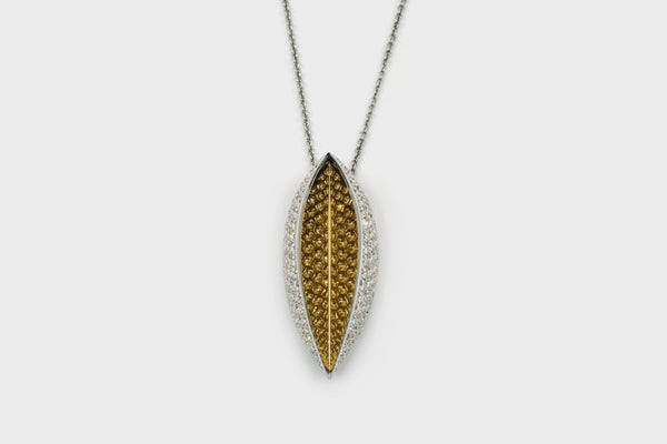 Seed Leaf Pendant Necklace - Studio Renn
