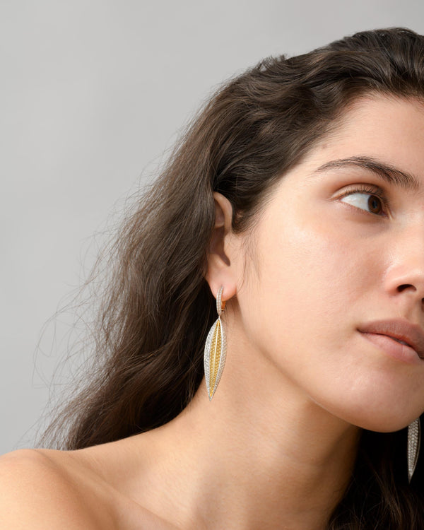 Seed-Spear Pendant Earrings