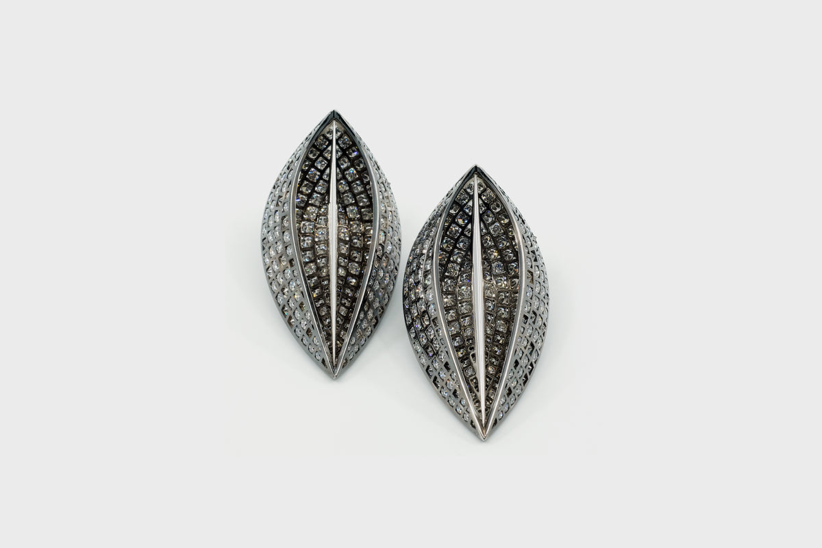 Seed-Leaf Inside-Out Earrings - Studio Renn