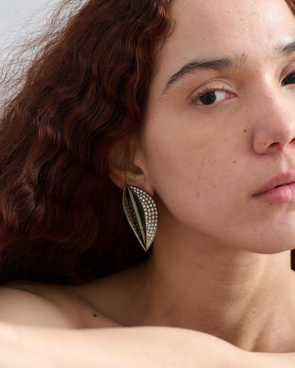 Seed-Leaf Inside-Out Earrings