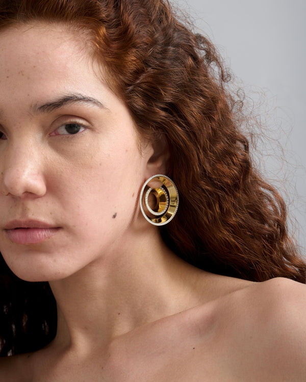 Vessel Overlapping Earrings