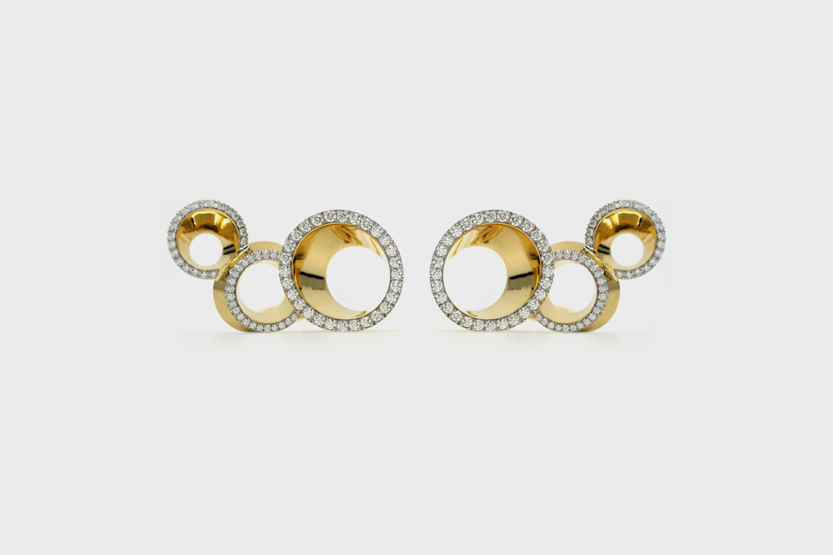 Vessel Earclimbers - Studio Renn