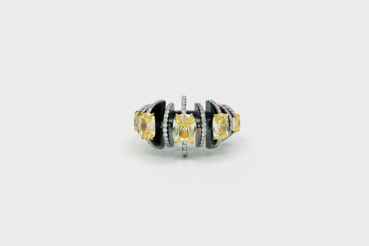 Godna Fancy-Yellow Ring - Studio Renn