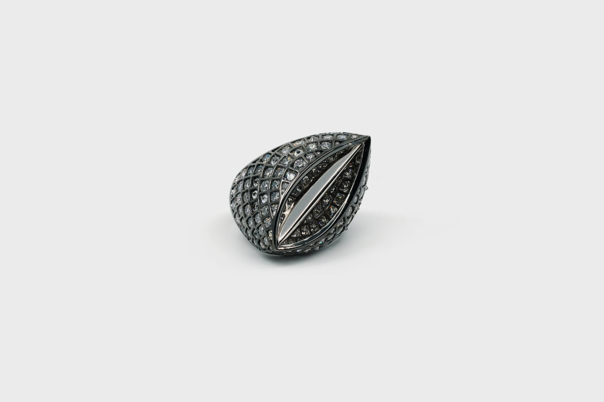Seed-Leaf Inside-Out Ring - Studio Renn