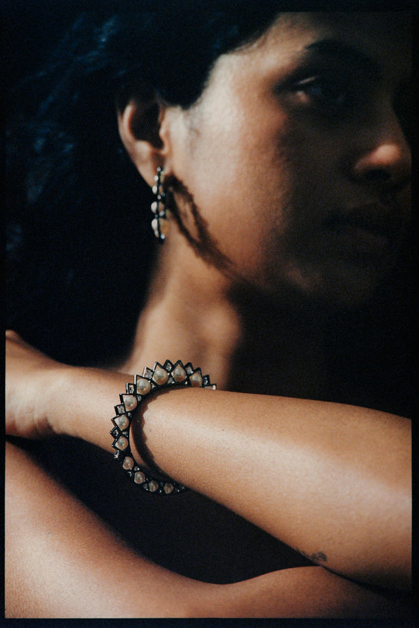 Cacti Karela Pearl Bangle