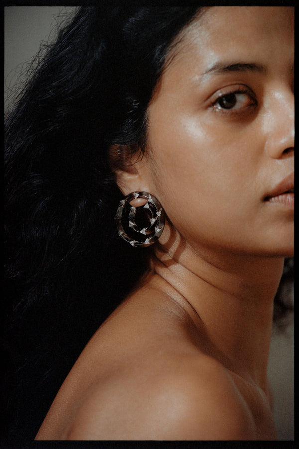 Claw front-back Earrings