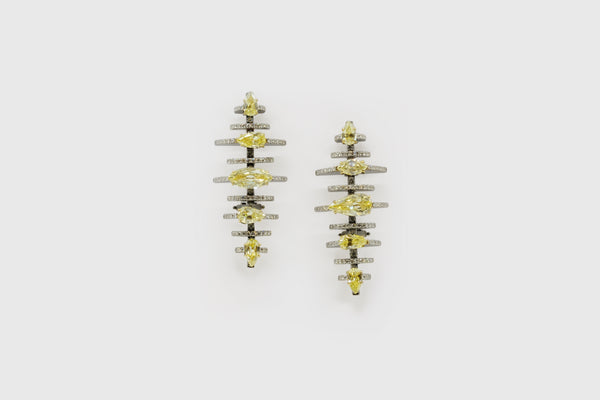 Godna Karela Fancy-Yellow Earrings - Studio Renn