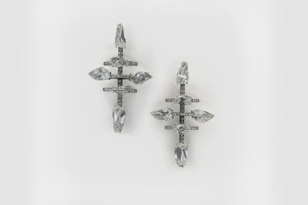 Godna Antique-cut Cross Earrings - Studio Renn