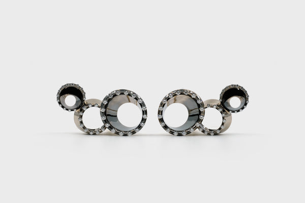 Vessel Earclimbers (Black) - Studio Renn