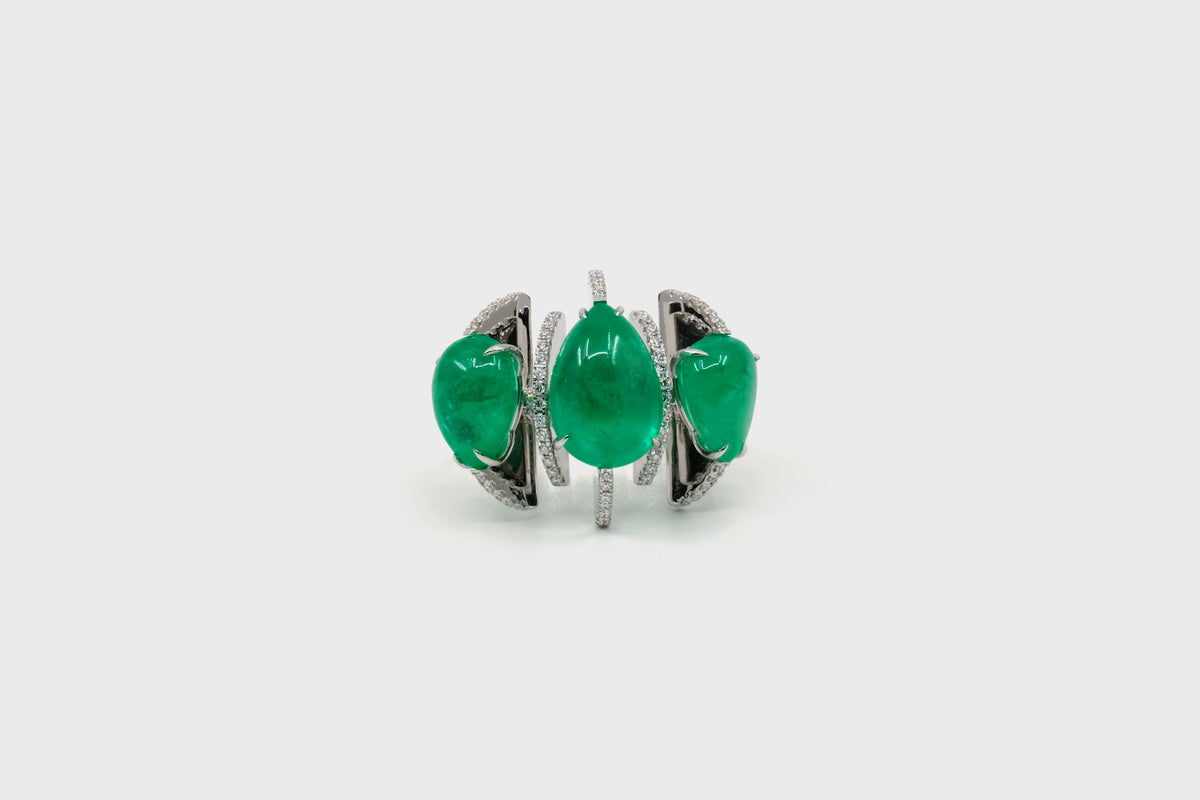 Godna Full Emerald Ring - Studio Renn