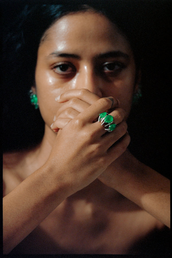 Godna Full Emerald Ring - Studio Renn