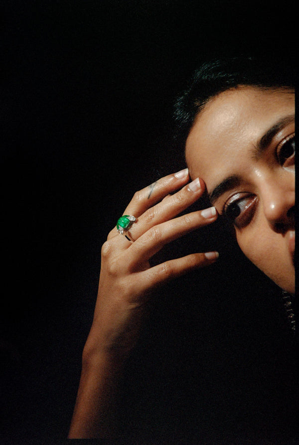 Cacti Emerald Char Disha Ring