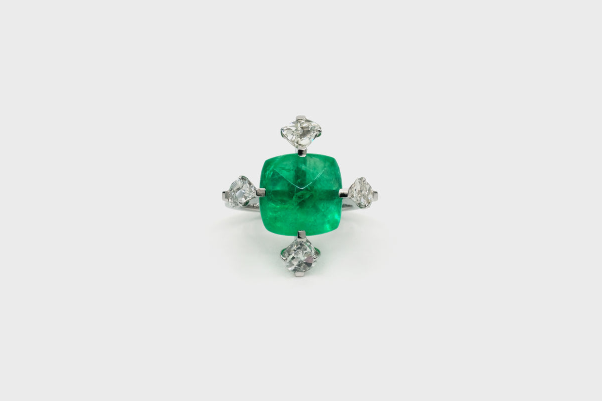 Cacti Emerald Char Disha Ring - Studio Renn
