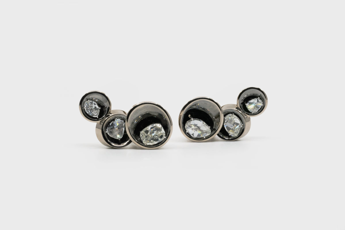 Vessel Antique-cut Earclimbers - Studio Renn